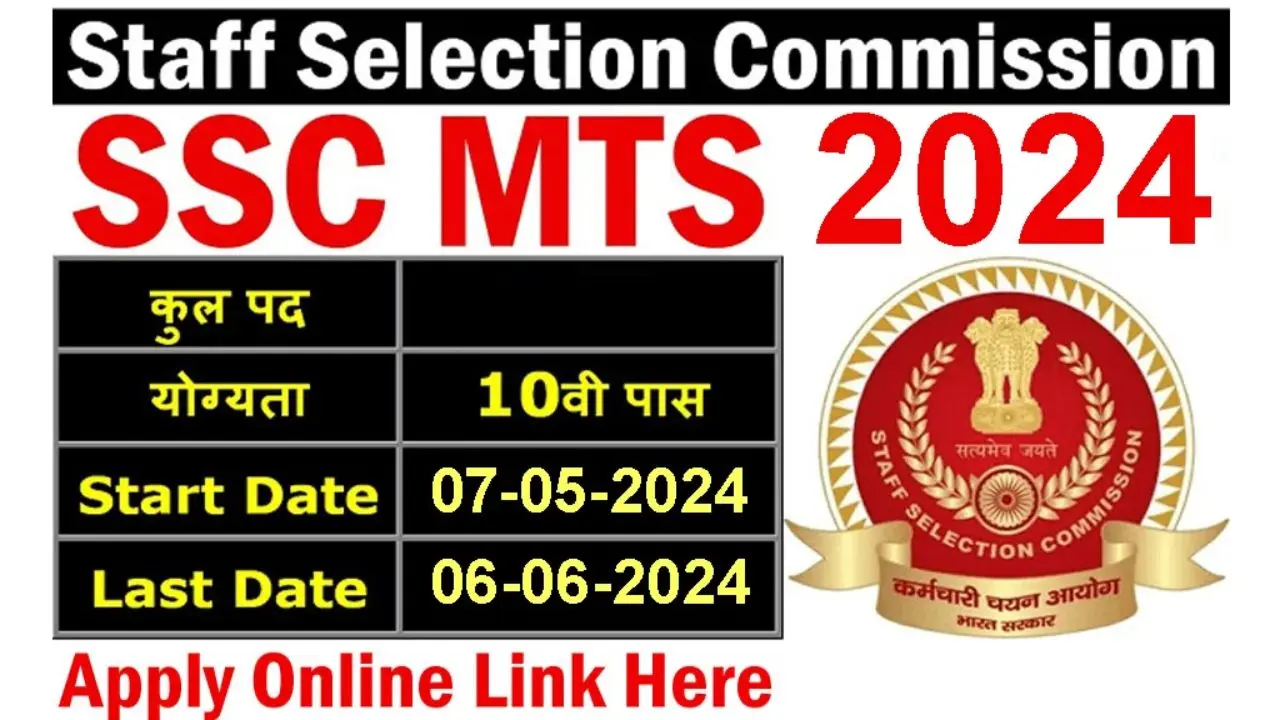 SSC MST Online Form 2024